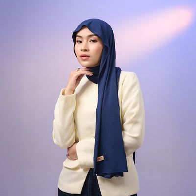 Meccanism Lily Pashmina Instan – Spandex Rayon Cooltech Airflow, Bahan Adem & Lentur Hijab Kaos Premium