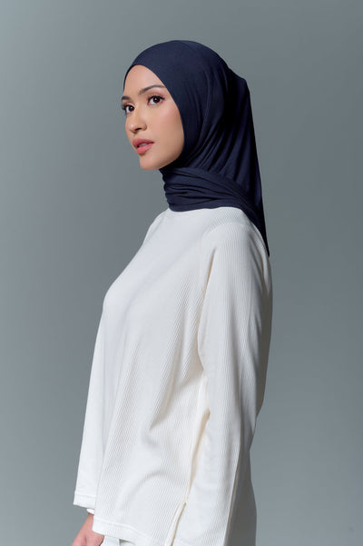 MECCANISM - GHEA DEEP NAVY HIJAB INSTAN