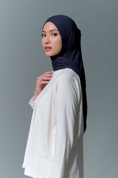 MECCANISM - GHEA DEEP NAVY HIJAB INSTAN