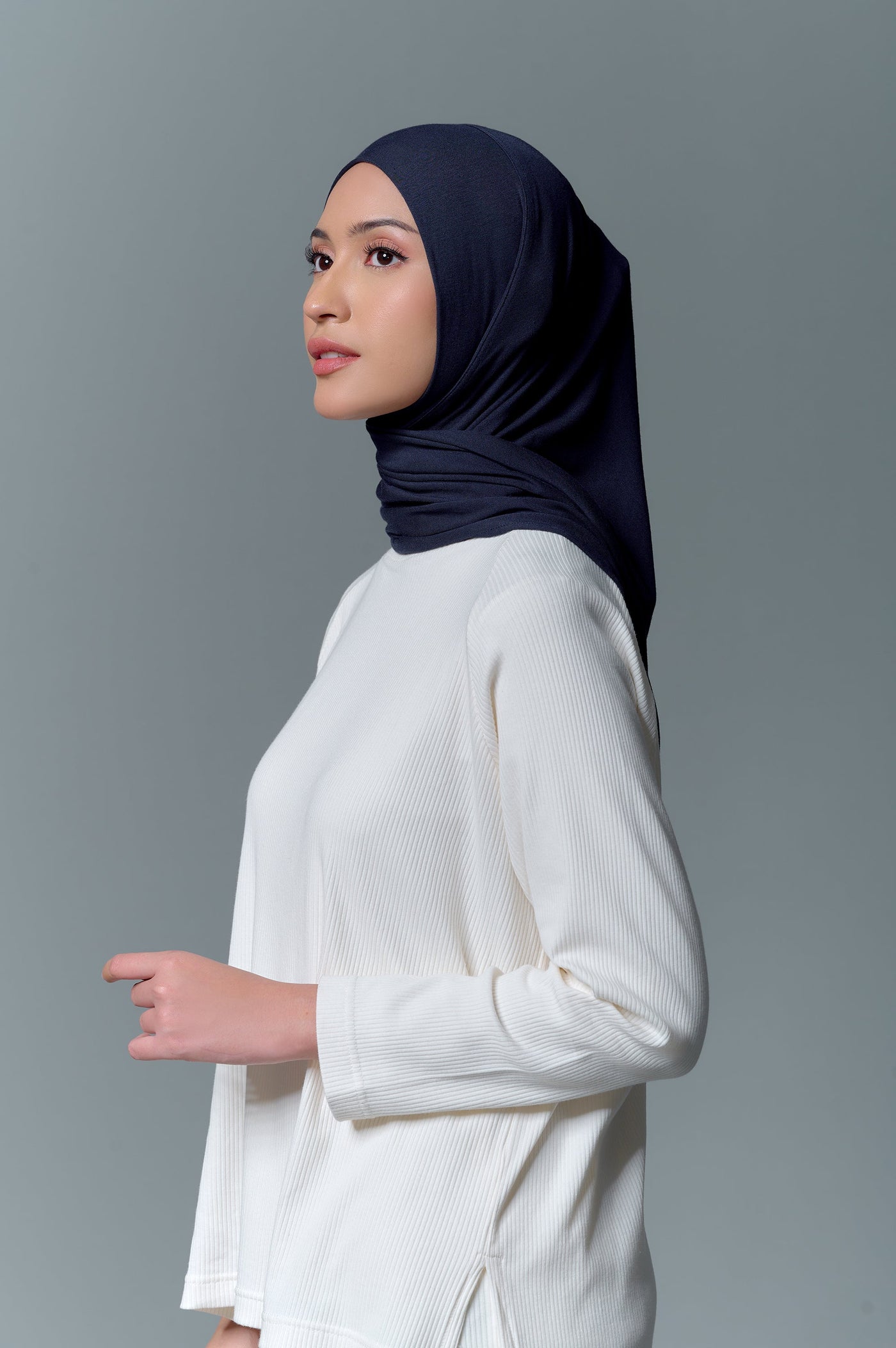 MECCANISM - GHEA DEEP NAVY HIJAB INSTAN