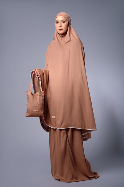 [Anniversary Sale] Meccanism - Ravanya Brown Mukena