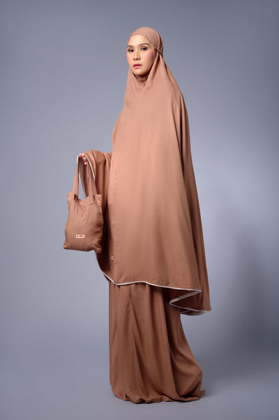 [Anniversary Sale] Meccanism - Ravanya Brown Mukena