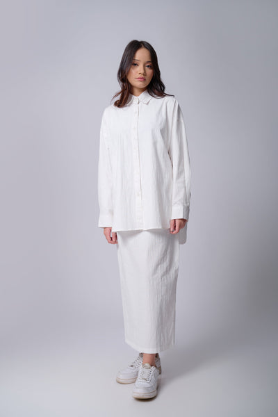 [Anniversary Sale] Meccanism - Rebecca Off White Kemeja