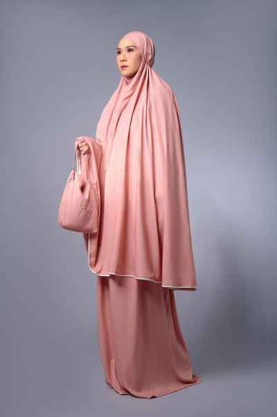 [Anniversary Sale] Meccanism - Rumi Dusty Pink Mukena