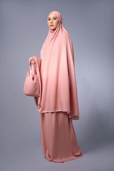 [Anniversary Sale] Meccanism - Rumi Dusty Pink Mukena