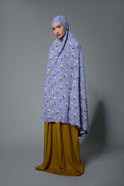 [Anniversary Sale] Meccanism - Runna Dusty Purple Mukena Motif