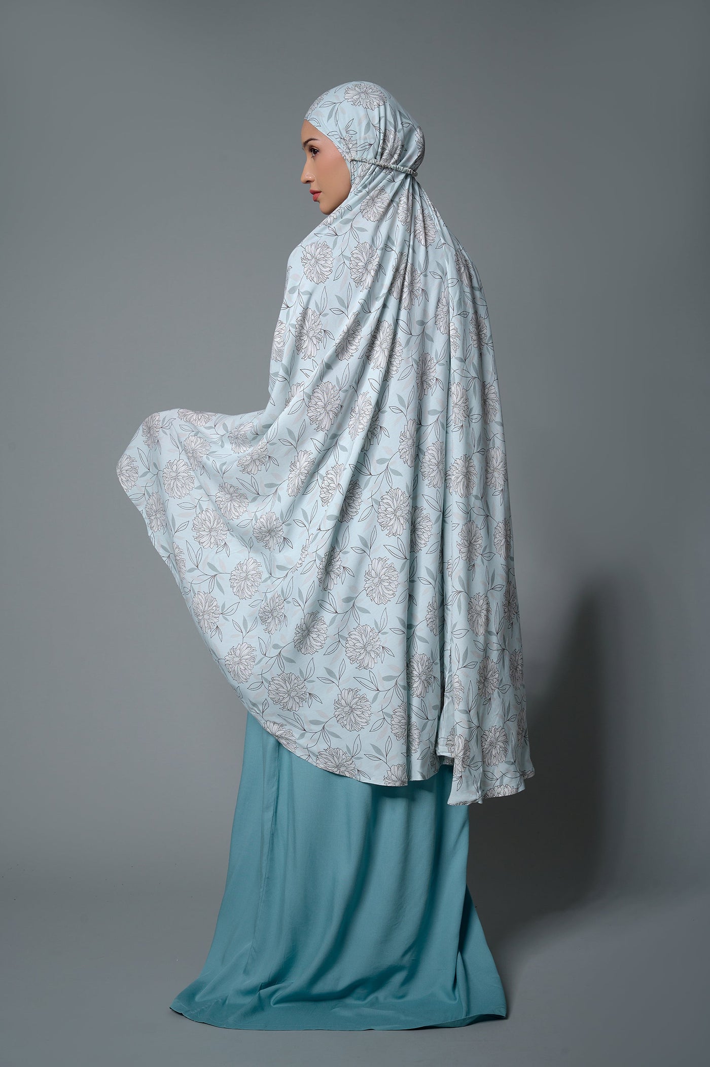 [Anniversary Sale] Meccanism - Runna Mint Mukena Motif